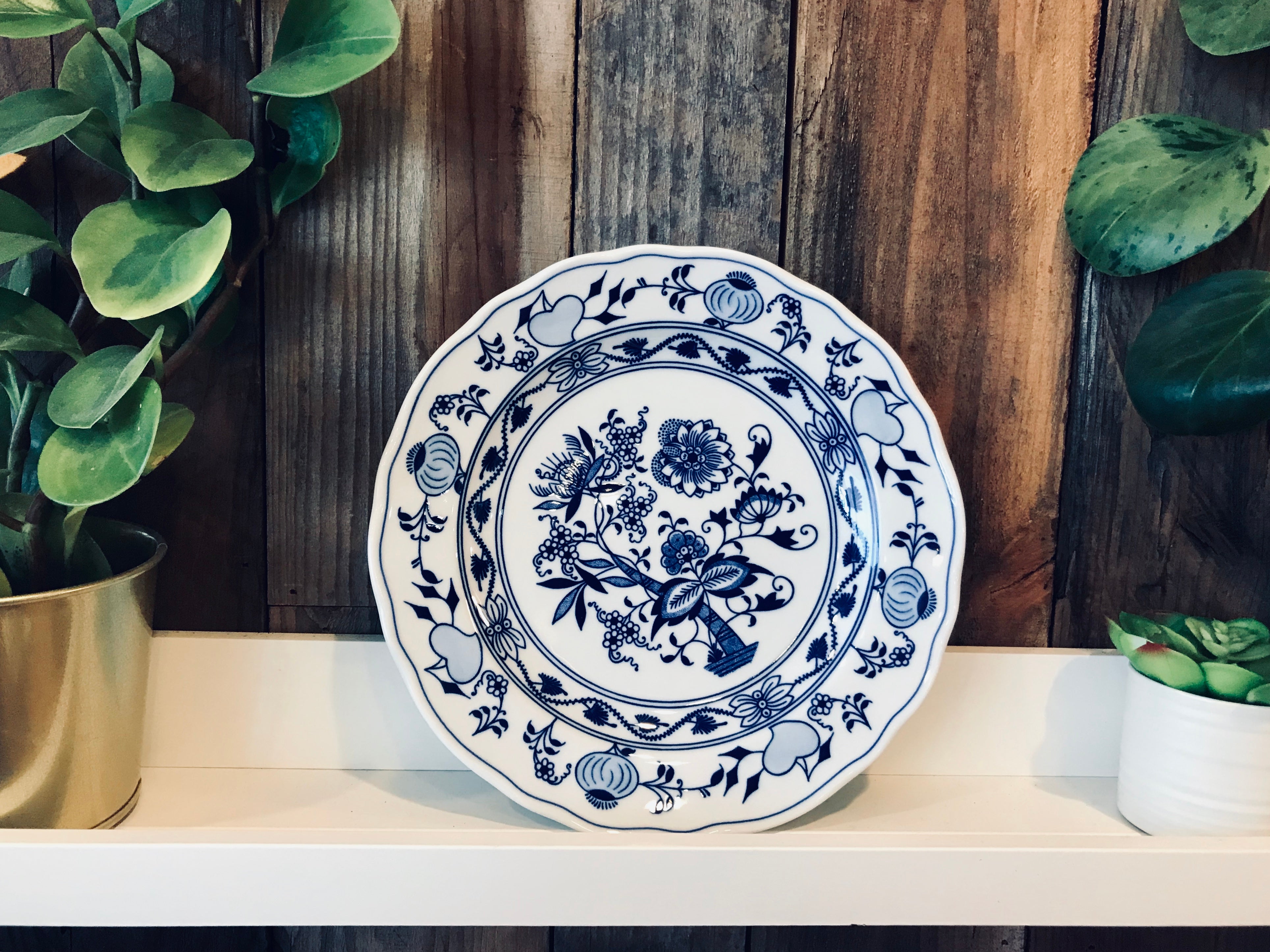 Onion porcelain plate