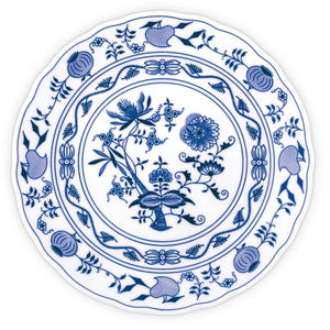 Traditional decorative porcelain plate