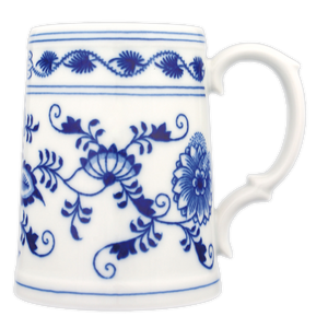 Traditional porcelain beer jug