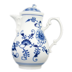Traditional decorative porcelain coffee pot