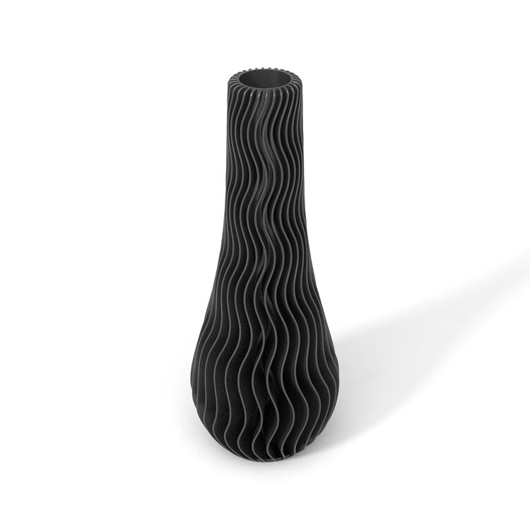 Black Wave Vase